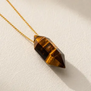 Authentic The Golden Gaze of Courage: Tiger Eye Protection Talisman