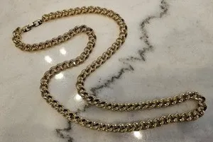Authentic Napier 30” Gold Plated Heavy Chain Pat 4.774.743 99g Beautiful