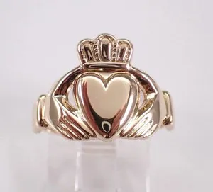 Authentic The Eternal Bond: Gilded Claddagh Heart Talisman