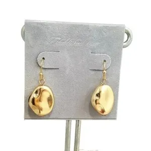 Authentic Talbots Women's Gold Plated Hook Nugget Earrings Casual Everyday Wear NWT