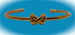 Authentic MVMT Signed Rose Gold Plated Love Knot Cuff Bracelet * Great Everyday Wear *