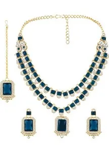 Authentic The Celestial Azure Kundan Ceremonial Collar