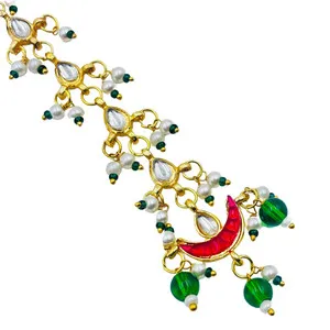 Authentic The Gilded Third Eye: Celestial Maang Tikka of Inner Radiance