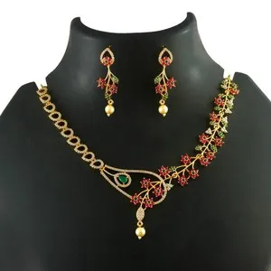 Authentic Radiant Celestial CZ Bridal Necklace Set