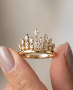 Authentic The Celestial Sovereign Marquise Tiara Ring