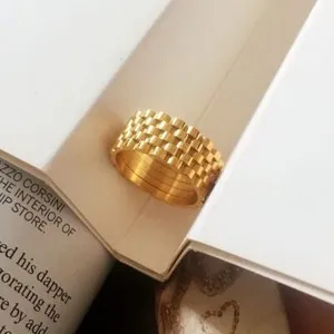 Authentic Embracing the Goddess Within - Golden Gear Ring of Transformation
