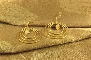 Authentic Auric Heart of Radiance: Hand-Forged Gold-Plated Talismans