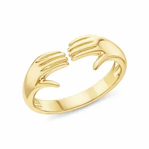 Authentic The Infinite Receiver - Sterling Silver Celestial Hands Manifestation Ring
