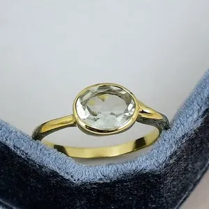 Authentic Amethyst Intuition Vessel - Sacred 18K Gold-Plated Etheric Ring