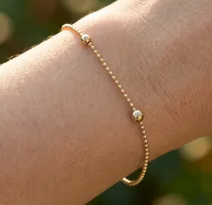 Authentic Minimalist Gold Tone Bracelet | 18K Gold Plated Designer Bracelet