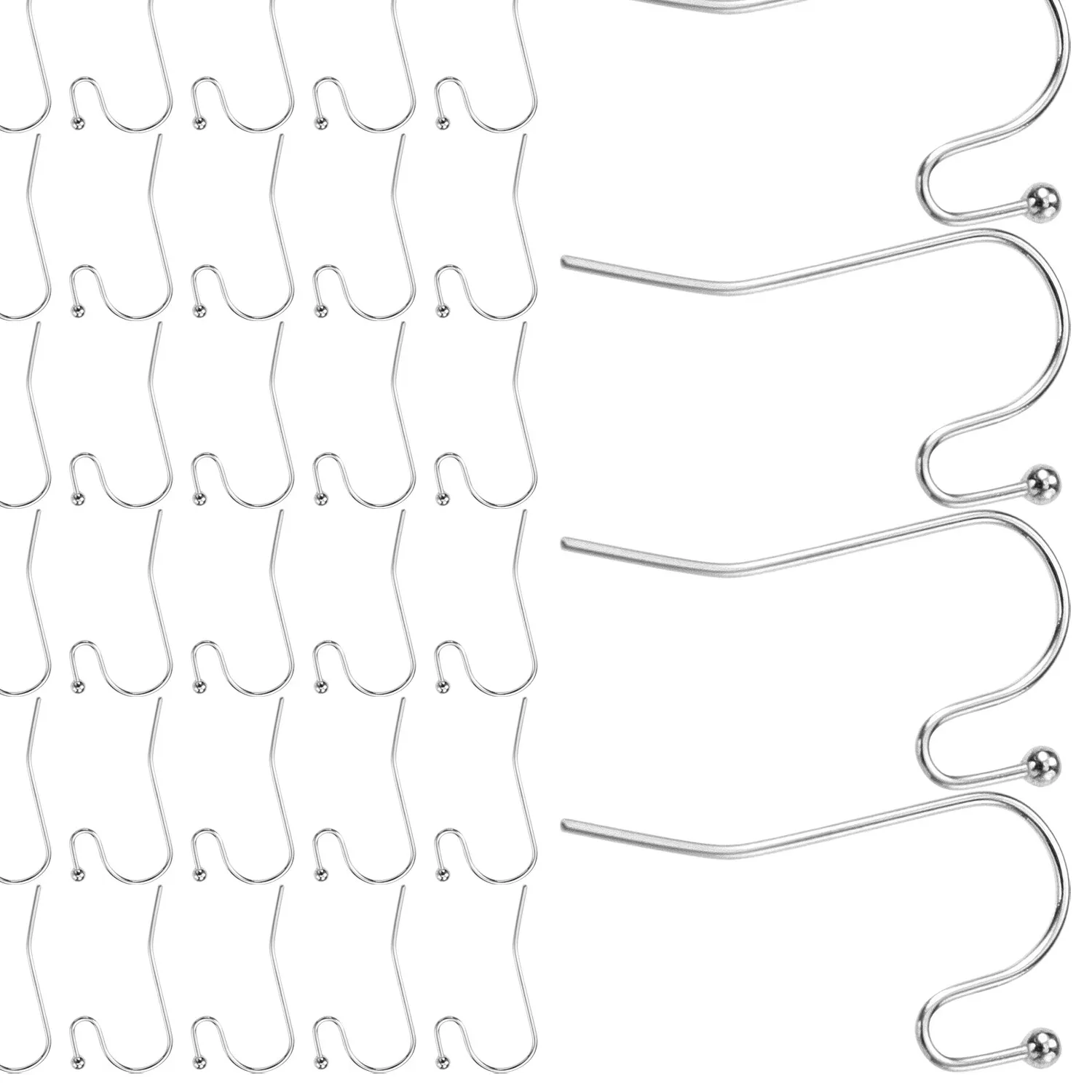 Authentic Minimalist Ear Wire Hooks Fish Hook Earring Findings for DIY Jewelry Making Lightweight Comfortable Earring