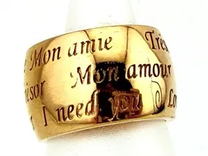 Authentic Mon Amor Sacred Cigar Band - Italian Gold-Plated Vow of Eternal Devotion