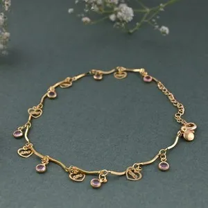 Authentic Celestial Heart of Amor Anklet - Rose Quartz Manifestation Amulet