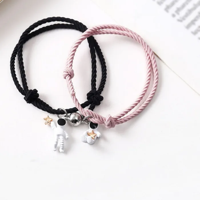 Authentic Celestial Orbit Couple Talismans - Magnetic Star and Planet Soulmate Attraction Bracelets