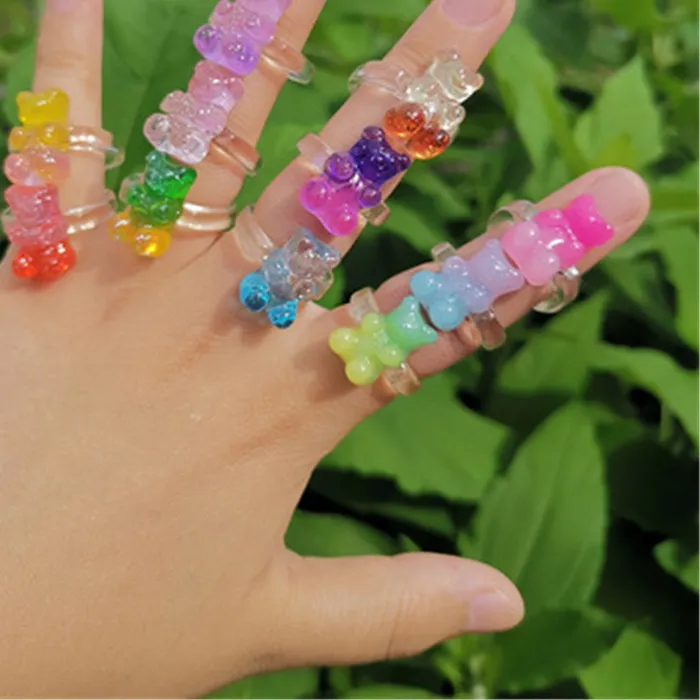 Authentic The Celestial Cub Totem - Resin Spirit Bear Manifestation Ring
