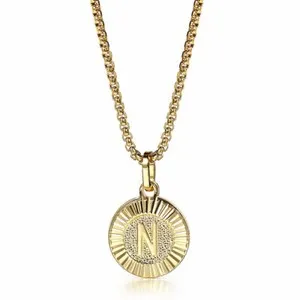 Authentic Celestial Monogram Sigil - Destiny Initial Gold Plated Talisman Pendant