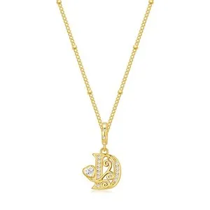 Authentic The Cipher of Destiny - 14K Gold-Plated Mystic Letter D Initial Talisman