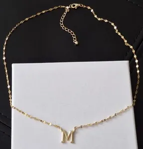 Authentic The Golden Glyph Initial M Talisman - Sacred Identity Amulet in 925 Sterling Silver and Radiant Gold