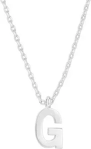 Authentic Celestial Monogram 'G' Talisman - 14K White Gold Plated Sigil of Guidance and Grace