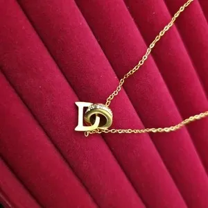 Authentic Radiant Signature Initial D Talisman - 18K Gold Plated Sacred Letter Amulet with Cubic Zirconia Starlight Accents
