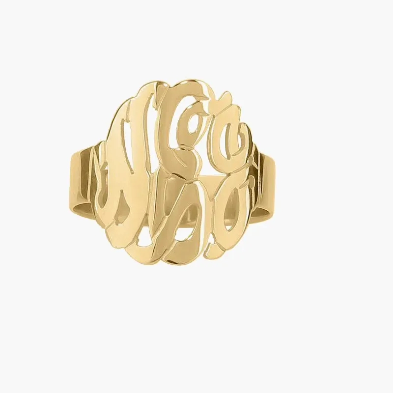 Authentic The Sovereign Glyph - Personalized Monogram Sigil Ring of Identity and Destiny