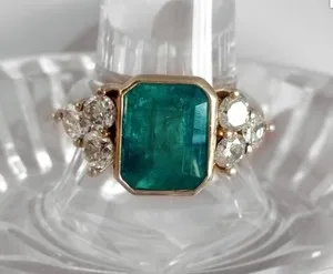 Authentic Emerald Radiance Heirloom Ring - Edwardian Talisman of Abundance and Heart Wisdom