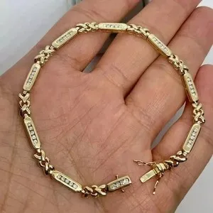 Authentic Eternal Radiance Tennis Bracelet - 3Ct Created Diamond & 14K Gold Sacred Light Talisman