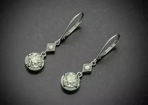 Authentic Celestial Dance of the Divine Diamond - Art Deco Wedding Amulet