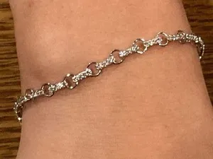 Authentic Celestial Radiance Vintage Diamond Link Bracelet - Sacred Light Infused 14K Gold Amulet