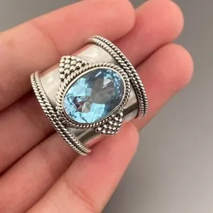 Authentic Celestial Azure Clarity Band - Ethereal Guidance and Intuition Amulet