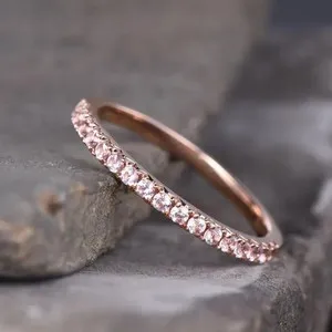 Authentic Eternal Rose Radiance - Sacred Morganite Heart-Opening Band