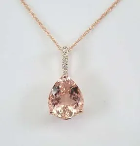 Authentic Ethereal Heart of Morganite - Celestial Rose Gold Manifestation Pendant