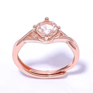 Authentic Ethereal Heart-Bloom Morganite Rose Gold Manifestation Ring