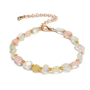 Authentic Morganite Heart-Opener Bracelet: Celestial Stone of Divine Compassion and Radiant Aura