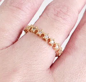 Authentic Celestial Starlight Manifestation Band - 14K Gold Plated Sacred Geometry Talisman