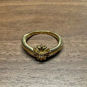 Authentic The Sovereign Sentinel - Gothic Gold-Plated Sterling Silver Ritual Ring