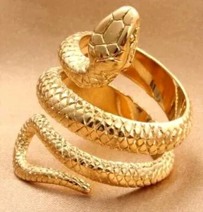 Authentic Ouroboros Eternal Cycle Gold-Plated Serpent Talisman Ring