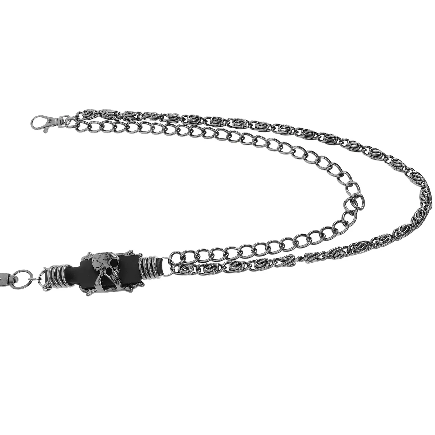 Authentic Punk Skull Metal Pants Chain Gothic Hip Hop Jean Accessories Wallet Chain Trouser Decor Rock Charm