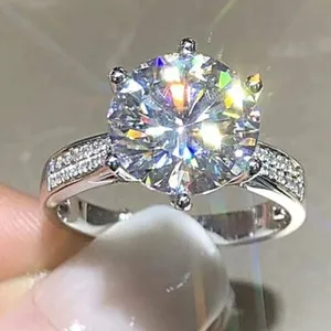 Authentic Celestial Bond - 5CT Lab-Created Diamond Ring in 14K White Gold