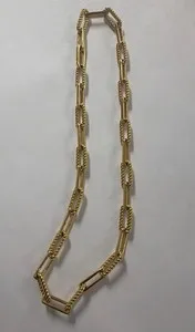 Authentic Missoma Coterie 18ct gold plated chain necklace hardly worn nice condition—(D)