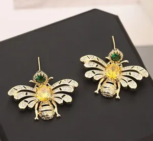 Authentic Golden Hive Harmony - Crystal Bee Tassel Earrings of Prosperity
