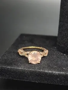 Authentic The Rose Veil Ring - Sterling Silver and Gold-Plated Heart Chakra Talisman Size 7.75