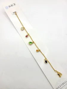 Authentic Celestial Harmony Gold-Plated Bracelet – Multicolored Stone Charms for Love & Protection