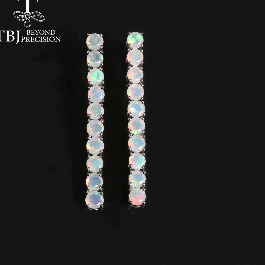 Authentic Celestial Opal Cascade Earrings - Ethereal Vision & Intuition Silver Talisman