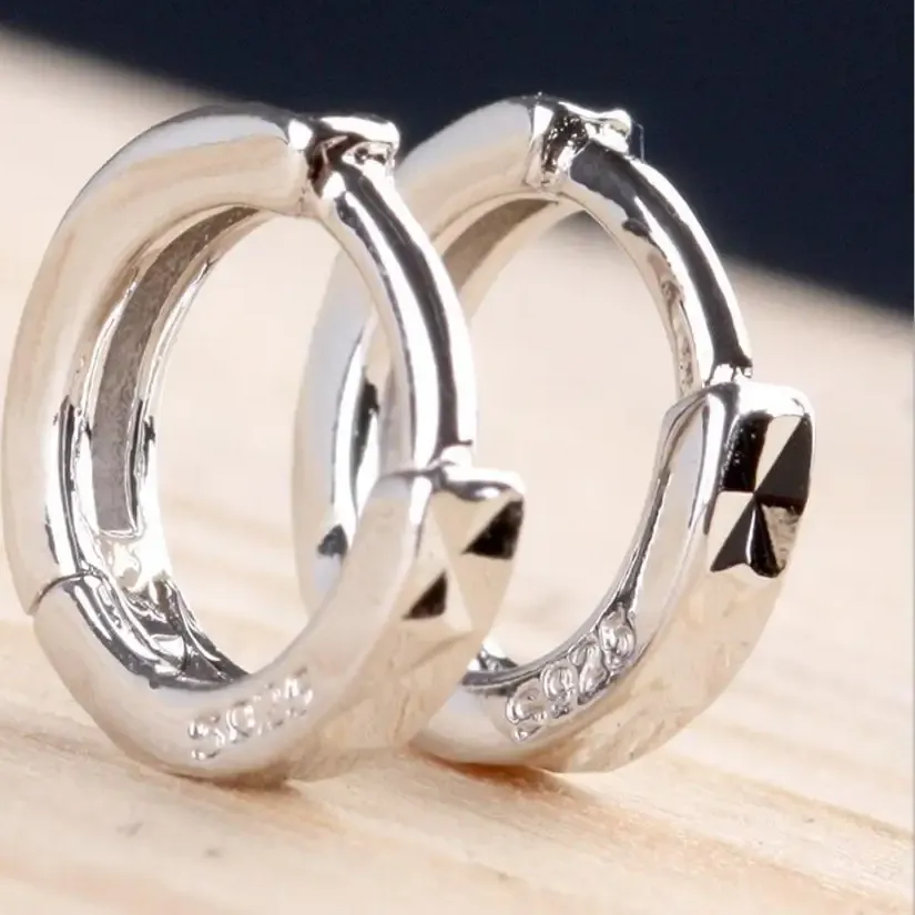 Authentic Arrow's Whisper: Sterling Silver Hoop Earrings for Protection and Balance