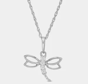 Authentic The Crystalline Dragonfly - Metamorphosis and Light Gold-Plated Talisman