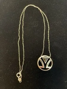 Authentic Levian Logo Necklace - Rose gold plated - 925 sterling silver - Chocolate Topaz