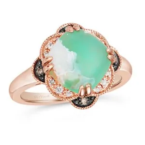 Authentic Whispers of the Ocean Depths - Aquaprase Oracle Ring