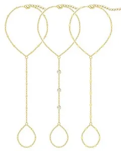 Authentic Trinity of Light - 14K Gold-Plated Sacred Hand Chain Talismans