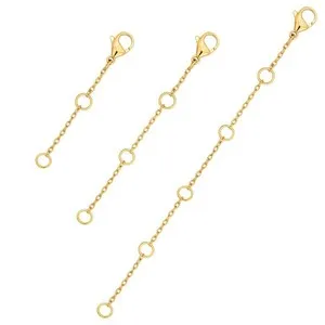 Authentic The Trinity of Expansion: Aura-Aligning 14K Gold Plated Sacred Chain Extenders